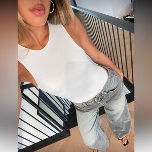 SHEIN White Sleeveless Bodysuit